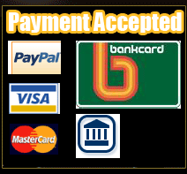 We accept VISA,MASTER,BANKCARD,PAYPAL,BANKDEPOSIT We accept VISA,MASTER,BANKCARD,PAYPAL,BANKDEPOSIT